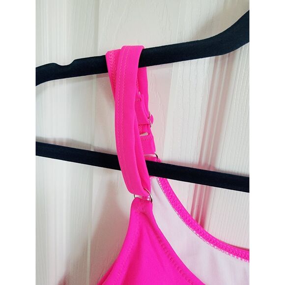 BeWicked S Swimsuit Hot Pink Sexy Bathing Suit Swim Cut Out Sides Size Small NWT - Picture 4 of 7